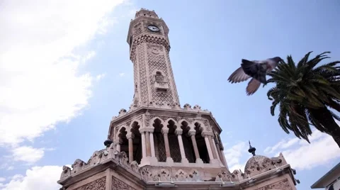 Izmir Clock Tower Stock Footage 66484250