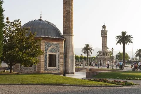 Izmir clock tower Stock Photos
