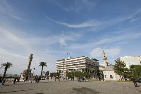 Izmir clock tower Stock Photos