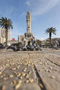 Izmir clock tower Stock Photos