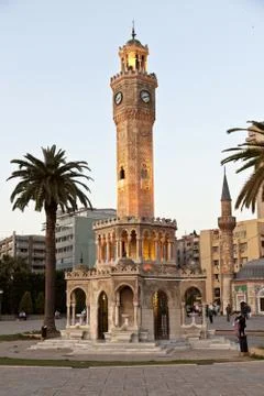 Izmir clock tower Stock Photos