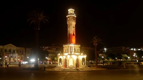 Izmir Saat Kulesi Stock Footage 90072913