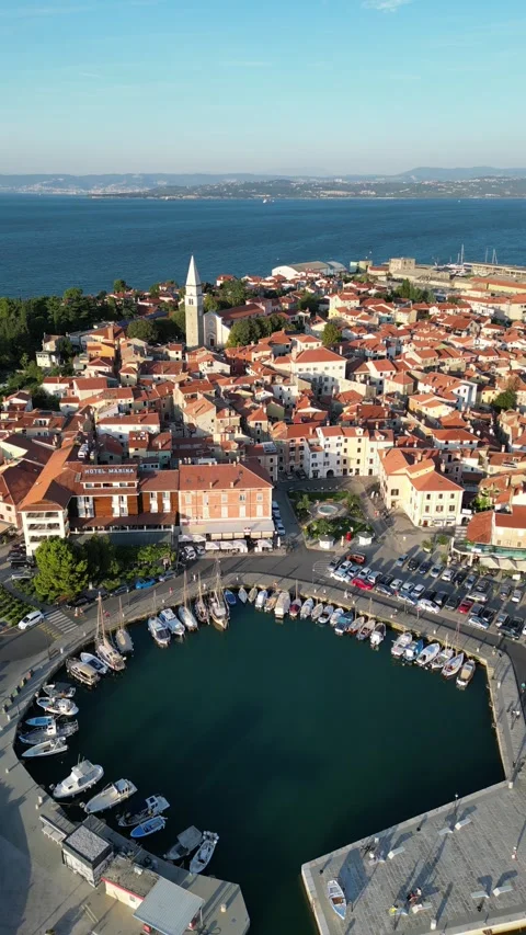 Izola from air Stock Footage 272182571