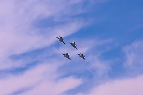 J-20 fighter jets perform at the 2025 Changchun Airshow in China Stock Photos