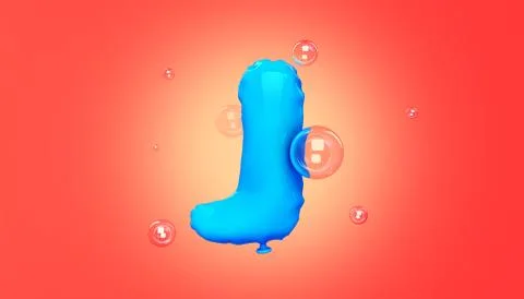 J Balloons Alphabet Stock Illustration