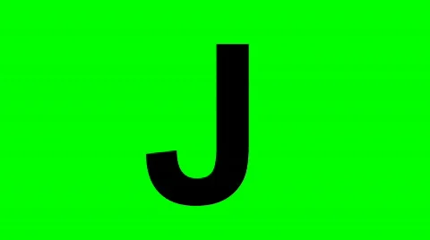 "J" Chromakey Green Screen Animated Fire Snow Water Explosion Lettering 動画素材 132934