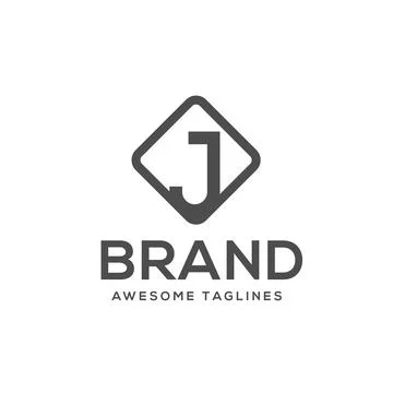 J Letter Logo Design Stock Illustration