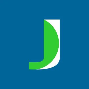 J lettermark logo vector design Stock Illustration