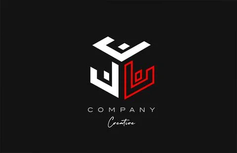 J red line three letter cube alphabet letter logo icon design. Creative tem.. Stock Illustration