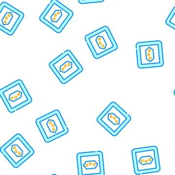 J type socket vector seamless pattern Stock Illustration