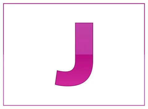 J vector font, made of dark and light purple colors. For letter logo, brand l Stock Illustration