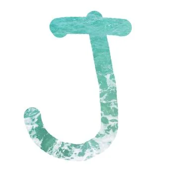 J in the water Stock Illustration