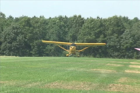 J3 Cub Take Off Stock Footage 683280
