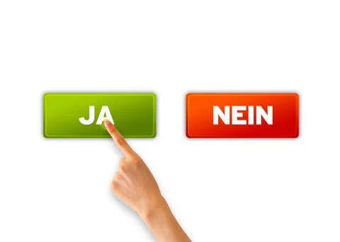 Ja und nein Illustrazione stock