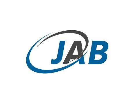 JAB initial letter logo design, vector template Stock Illustration