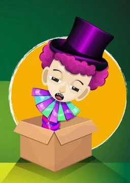 Jack in the Box, illustration Stock Illustration