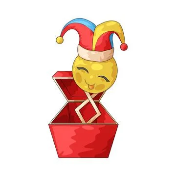 Jack-in-the-box illustration Stock Illustration