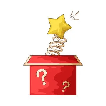 Jack-In-The-Box With Star illustration Stock Illustration