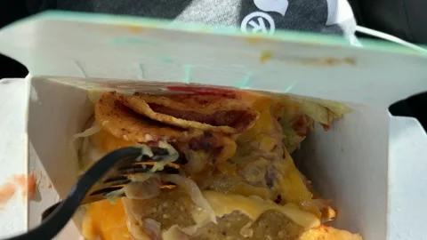 Jack in the Box Tiny Taco Stock Footage 211257692