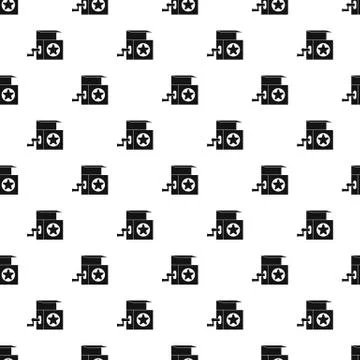 Jack in the box toy pattern, simple style Stock Illustration