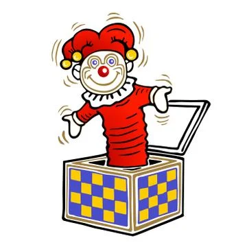Jack In The Box - Vector Illustration Stock Illustration