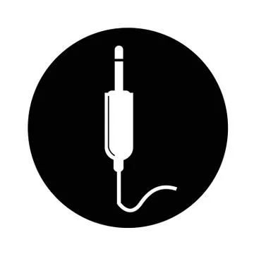 Jack cable icon illustration design Stock Illustration