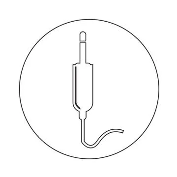 Jack cable icon illustration design Stock Illustration