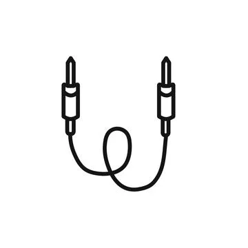 Jack cable icon vector set collection for web Stock Illustration