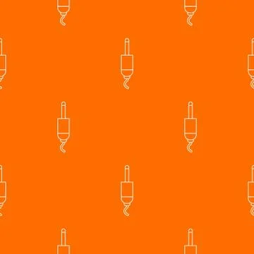 Jack cable pattern orange Illustrazione stock