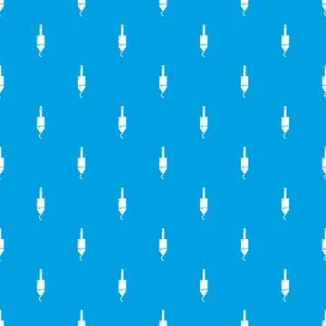 Jack cable pattern vector seamless blue イラスト素材
