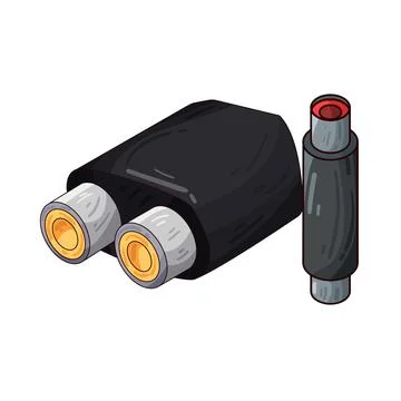 Jack connector illustration Stock Illustration