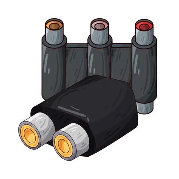 Jack connector illustration Stock Illustration