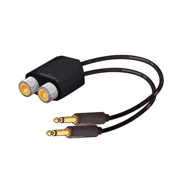 Jack connector illustration Stock Illustration