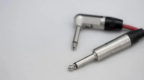 Jack connectors ready to insert into compatible devices Stock Photos