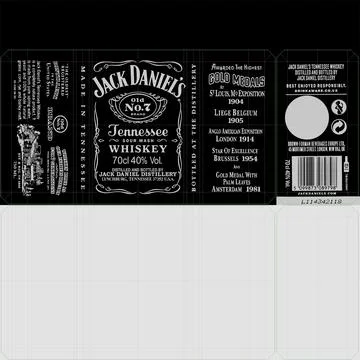 3D Model: Jack Daniels Bottle Empty #90658731 | Pond5