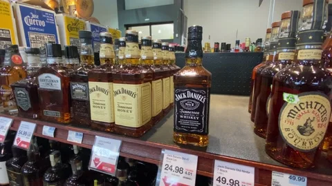Jack Daniels - Shortage of Square Bottles Stock Footage 205573422