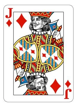 Jack of Diamonds Design from Deck of Playing Cards イラスト素材