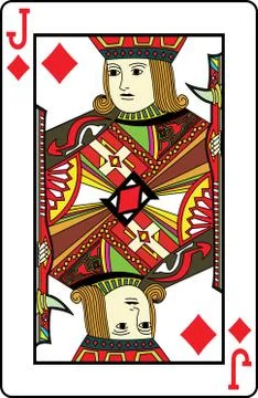 Jack of diamonds Stock Illustration