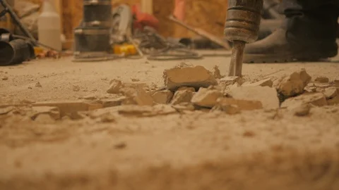 Jack hammer breaking up concrete. Stock-Footage 89894011