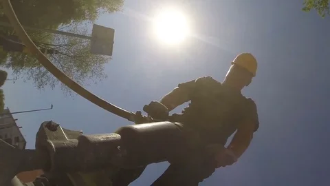 Jack Hammer For Breaking Road Stock Footage 84299197