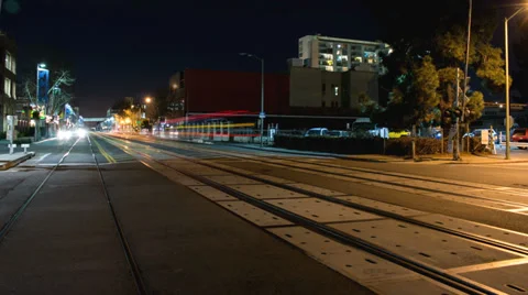 Jack London train timelapse tilt 4k Stock Footage 36022053