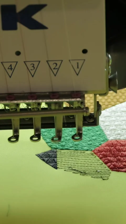 JACK Machine Weaving Textile Wonders With Modern Stitching Stock Footage 344617772