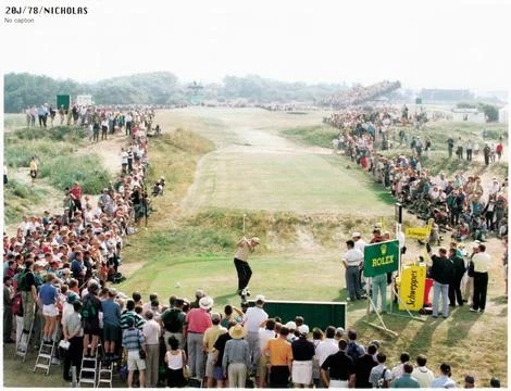 Jack Nicklaus (us) Tees Off At The 5th During The Open Championships At Royal Ly Stock Photos