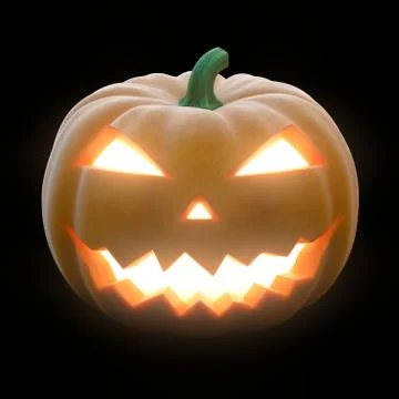 Jack o lantern black Stock Illustration