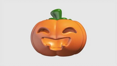 Jack o lantern with a carved face Stock Footage 308019313