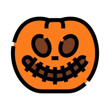Jack o' lantern creating a spooky autumn celebration character Stock Illustration