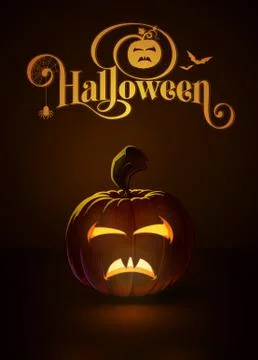 Jack-o-Lantern Dark Bella Lagosi Stock Illustration