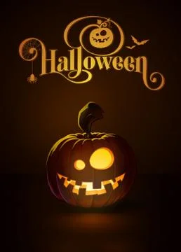 Jack-o-Lantern Dark Dummy Stock Illustration