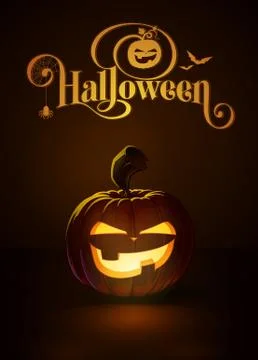 Jack-o-Lantern Dark Mean Illustrazione stock