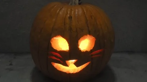 Jack-o'-lantern Stock Footage 43057875